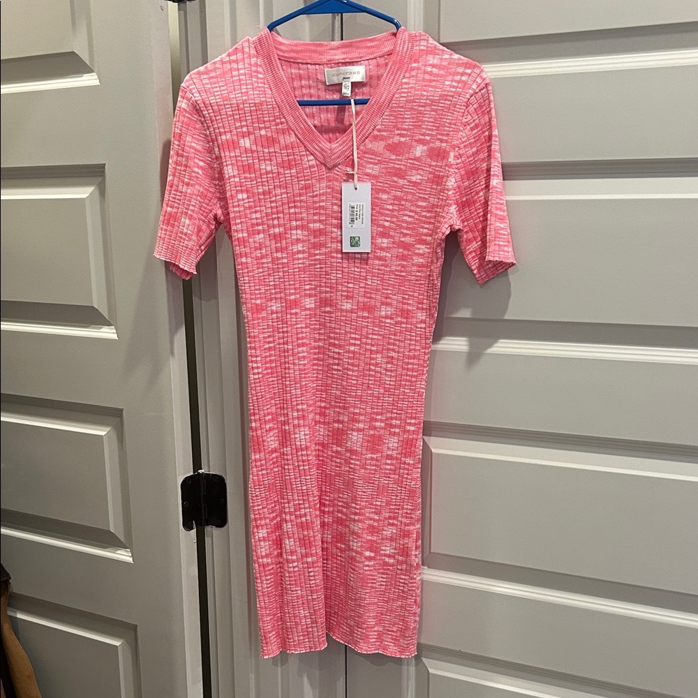 Pink V-Neck ASOS Dress Bodycon